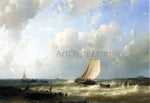  Senior Abraham Hulk Fishing Boats Setting Out - Hand Painted Oil Painting
