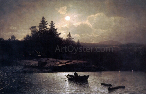  Sophus Jacobsen Fishing by Moonlight - Hand Painted Oil Painting
