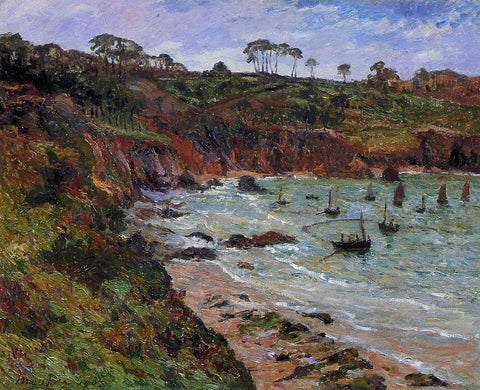  Maxime Maufra Fishing for Sprats in Winter at Douarnenez - Hand Painted Oil Painting