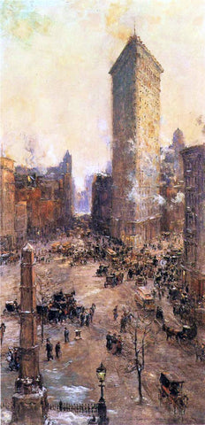  Colin Campbell Cooper Flatiron Building - Hand Painted Oil Painting