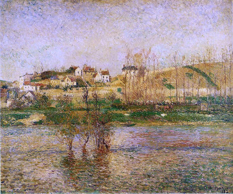 Camille Pissarro Flood in Pontoise - Hand Painted Oil Painting