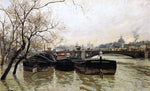  Fritz Thaulow Flooding by the Seine - Hand Painted Oil Painting