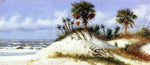  William Aiken Walker Florida Sand Dunes with Two Palm Trees - Hand Painted Oil Painting