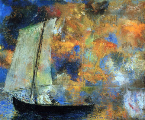  Odilon Redon Flower Clouds - Hand Painted Oil Painting