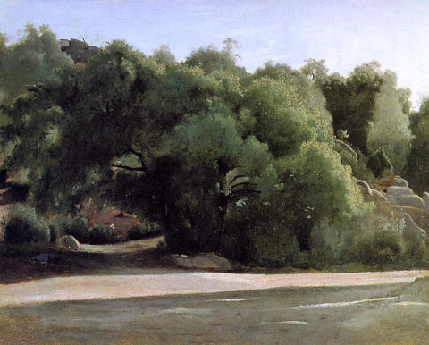  Jean-Baptiste-Camille Corot Fontainebleau - the Chailly Road - Hand Painted Oil Painting