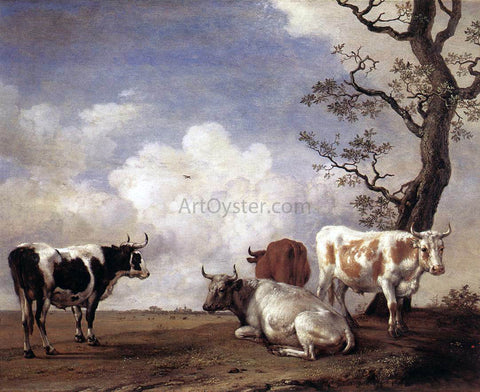  Paulus Potter Four Bulls - Hand Painted Oil Painting