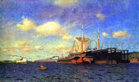  Isaac Ilich Levitan Fresh Wind, Volga - Hand Painted Oil Painting