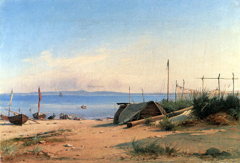  Wilhelm Thomas Pedersen From Hornback Beach - Hand Painted Oil Painting