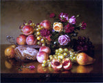  Robert Spear Dunning Fruit Still Life with Roses and Honeycomb - Hand Painted Oil Painting