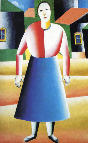  Kazimir Malevich Girl in the Country - Hand Painted Oil Painting