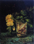 Vincent Van Gogh Glass with Roses - Hand Painted Oil Painting