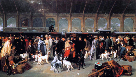  George Earl Going North, King's Cross Station - Hand Painted Oil Painting