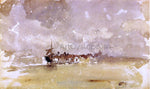  James McNeill Whistler Gold and Grey: the Sunny Shower - Dordrecht - Hand Painted Oil Painting