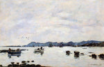  Eugene-Louis Boudin Golfe-Juan, the Bay and the Mountains of Esterel - Hand Painted Oil Painting