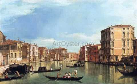  Canaletto At the Grand Canal Between the Palazzo Bembo and the Palazzo Vendramin - Hand Painted Oil Painting
