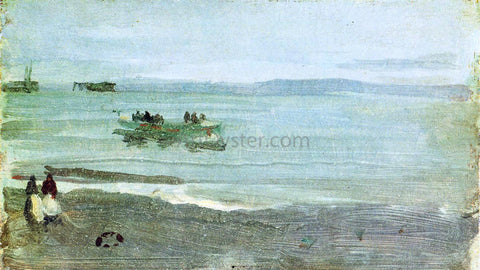  James McNeill Whistler Grey and Silver: Mist - Lifeboat - Hand Painted Oil Painting