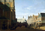  Gerrit Adriaensz Berckheyde Groote Market in Haarlem - Hand Painted Oil Painting