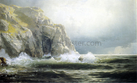  William Trost Richards Guernsey Cliffs, Channel Islands - Hand Painted Oil Painting