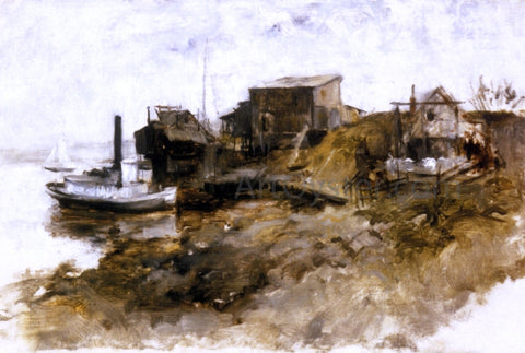  John Twachtman Harbor View - Hand Painted Oil Painting