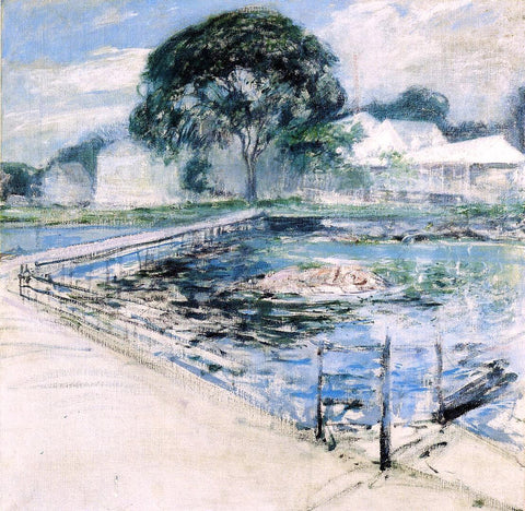  John Twachtman Harbor View Hotel - Hand Painted Oil Painting