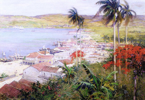  Willard Leroy Metcalf Havana Harbor - Hand Painted Oil Painting