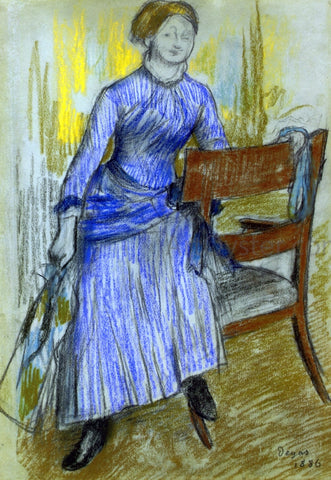  Edgar Degas Helene Rouart (Mme. Marin) - Hand Painted Oil Painting
