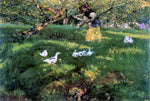  Joaquin Sorolla Y Bastida Herding Geese in the Asturias - Hand Painted Oil Painting