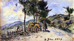  Johan Barthold Jongkind Hitch of Bulls on the Road - Hand Painted Oil Painting
