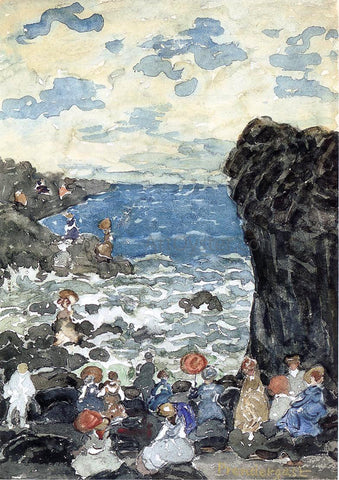  Maurice Prendergast Holiday, Headlands - Hand Painted Oil Painting