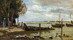  Eugene-Louis Boudin Honfleur, the Shore - Hand Painted Oil Painting