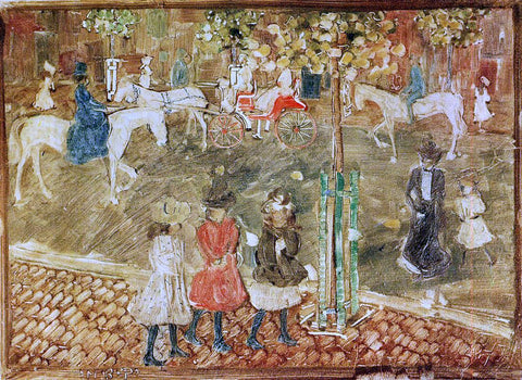  Maurice Prendergast Horseback Riders - Hand Painted Oil Painting