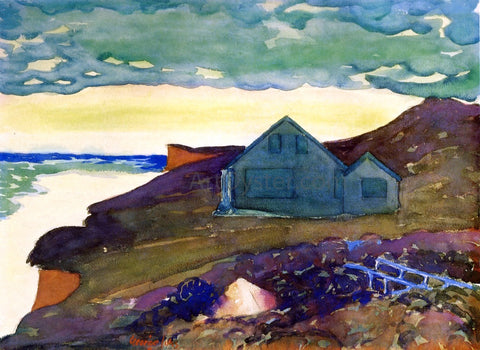  George Luks A House on the Point - Hand Painted Oil Painting