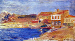  Pierre Auguste Renoir Houses by the Sea - Hand Painted Oil Painting