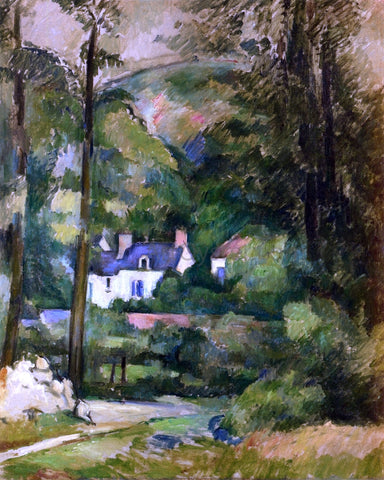  Paul Cezanne Houses in the Greenery - Hand Painted Oil Painting
