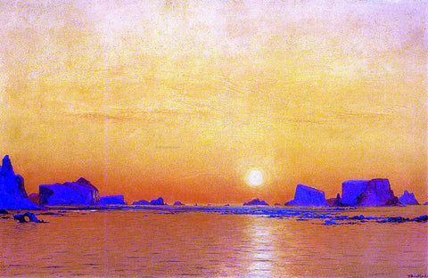  William Bradford Ice Floes under the Midnight Sun - Hand Painted Oil Painting