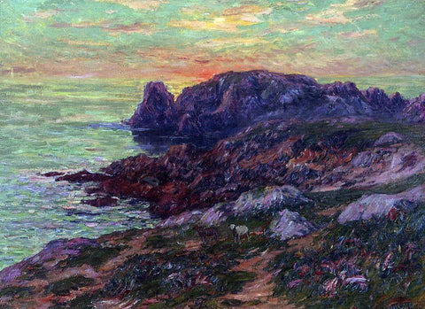  Henri Moret Ile d'Ouessant, Finistere - Hand Painted Oil Painting
