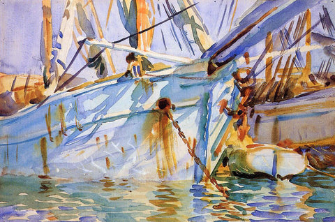  John Singer Sargent In a Levantine Port - Hand Painted Oil Painting