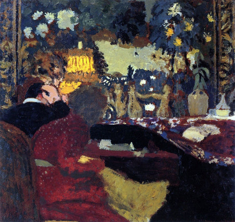  Edouard Vuillard In Front of a Tapestry, Misia and Thadee Nathanson, Rue St. Florentin - Hand Painted Oil Painting