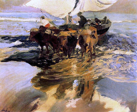  Joaquin Sorolla Y Bastida In Hope of the Fishing - Hand Painted Oil Painting