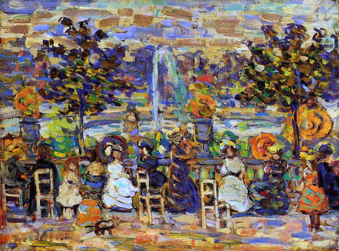  Maurice Prendergast In Luxembourg Gardens - Hand Painted Oil Painting