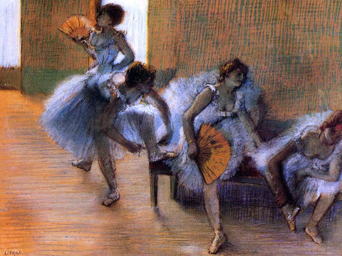  Edgar Degas In the Dance Studio - Hand Painted Oil Painting