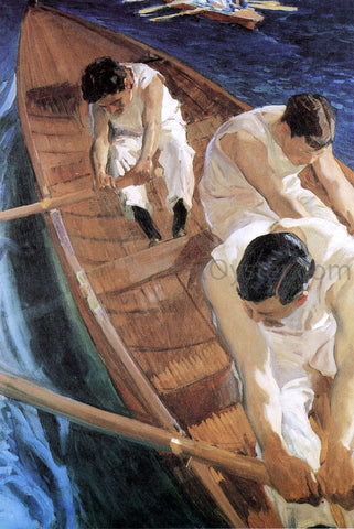  Joaquin Sorolla Y Bastida In the Racing Shell - Hand Painted Oil Painting
