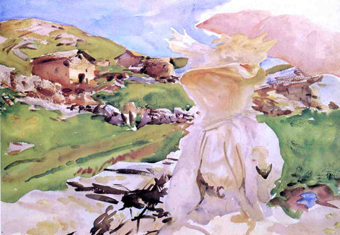  John Singer Sargent In the Simplon Pass - Hand Painted Oil Painting