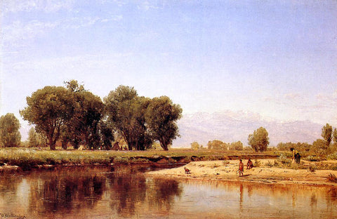  Thomas Worthington Whittredge Indian Emcampment on the Platte River - Hand Painted Oil Painting