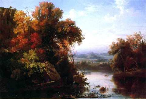  Marie-Francois-Regis Gignoux Indian Summer - Hand Painted Oil Painting