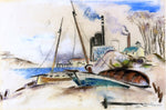  Preston Dickinson Island Landscape - Hand Painted Oil Painting