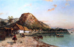  Ralph Albert Blakelock Jamaican Coastal Scene - Hand Painted Oil Painting