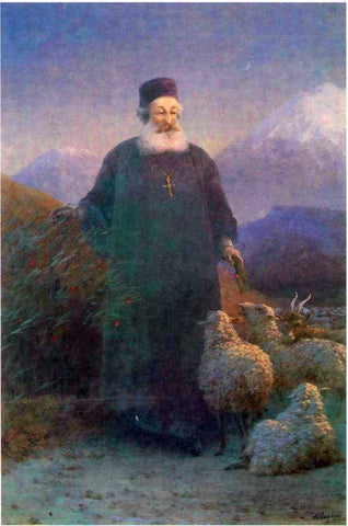  Ivan Constantinovich Aivazovsky Katolikos Hrimyan near Emiadzin - Hand Painted Oil Painting