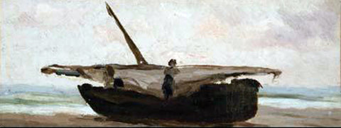  Modesto i Inglada La barca - Hand Painted Oil Painting