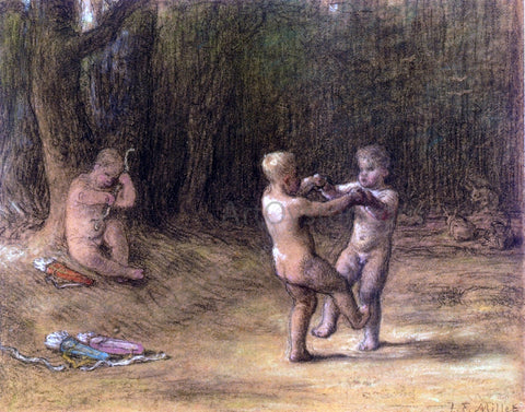  Jean-Francois Millet La Danse des Amours - Hand Painted Oil Painting